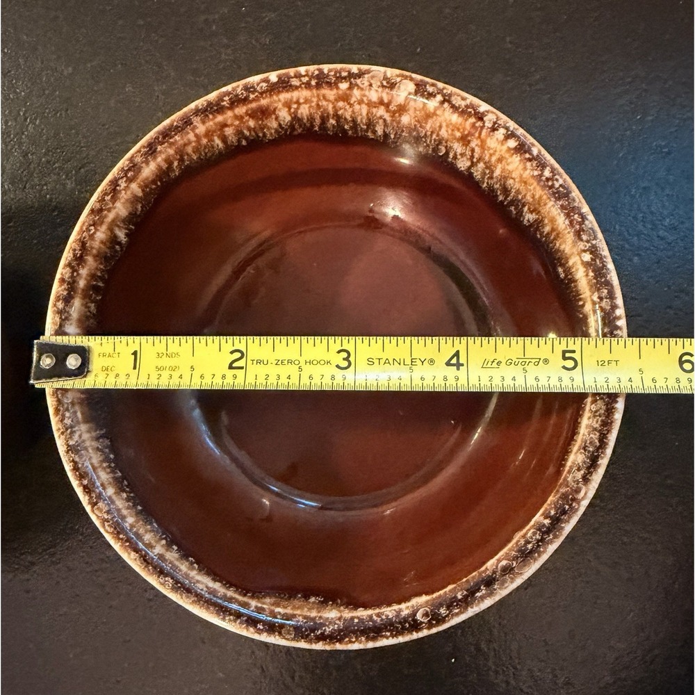 VTG Kathy Kale Brown Drip Glaze 2 Bowls Cereal Salad Soup Chili Pottery Set USA - Picture 10 of 11